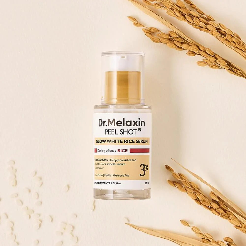 Dr.Melaxin, Peel Shot Glow White Rice Serum, 30ml