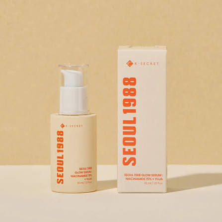 K-SECRET, Seoul 1988 Cream Glow Serum, Niacinamide 15%+Yuja, 30ml