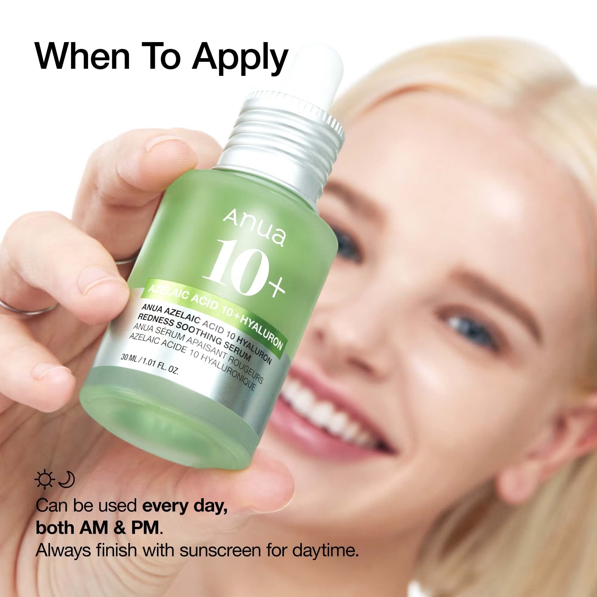 Anua, Azelaic Acid 10 Hyaluron Redness Soothing Serum, 30ml