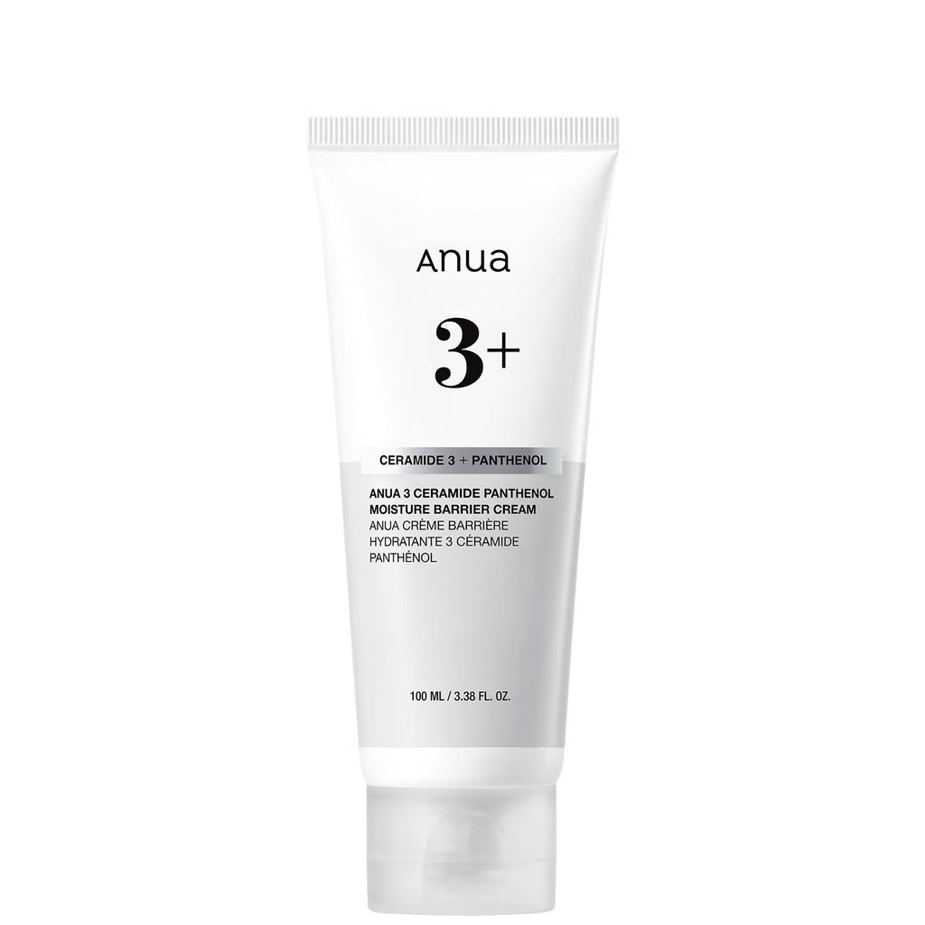 Tube of Anua 3 Ceramide Panthenol Moisture Barrier Cream 100ml on a white background