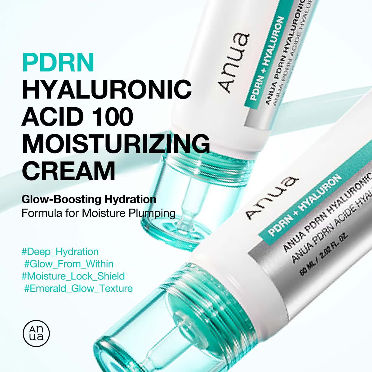 Anua, PDRN Hyaluronic Acid 100 Moisturizing Cream, 60ml