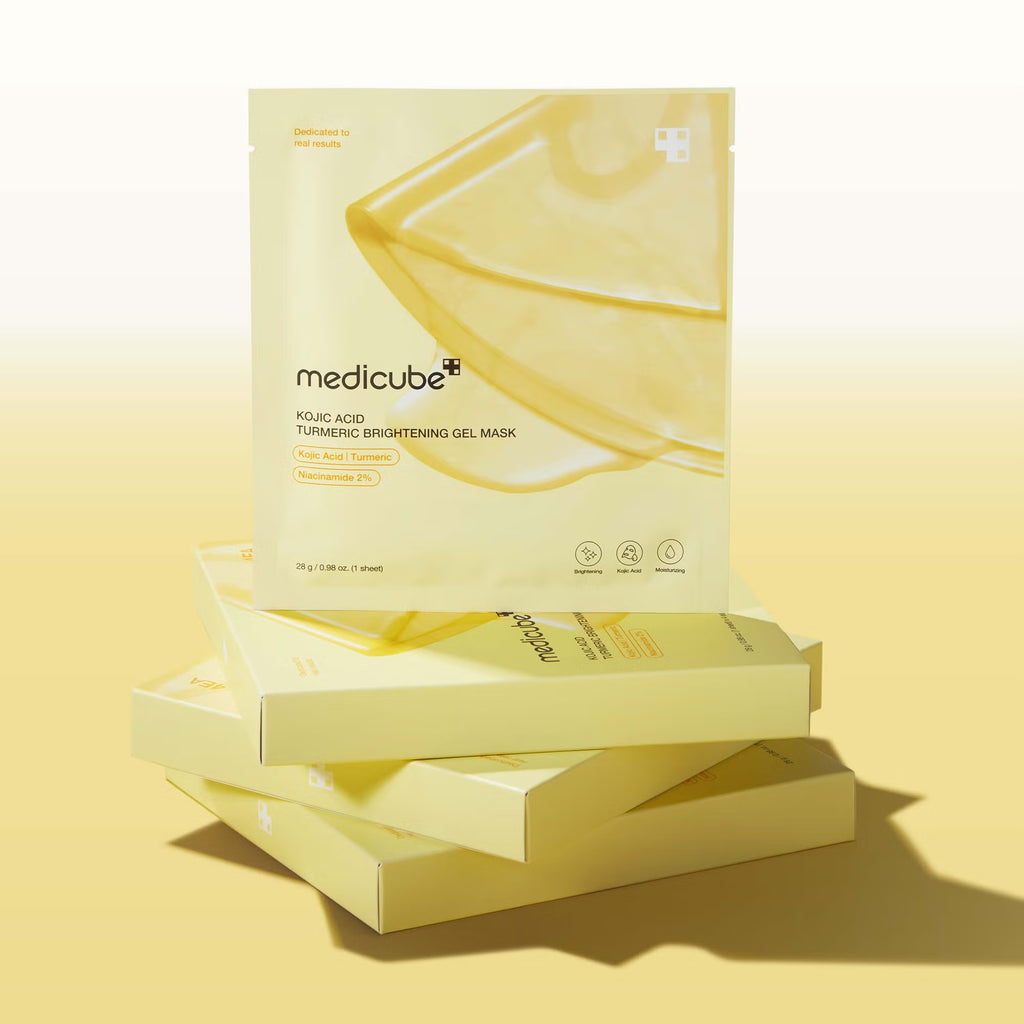 Medicube, Kojic Acid Turmeric Brightening Gel Mask, 28g x 4ea