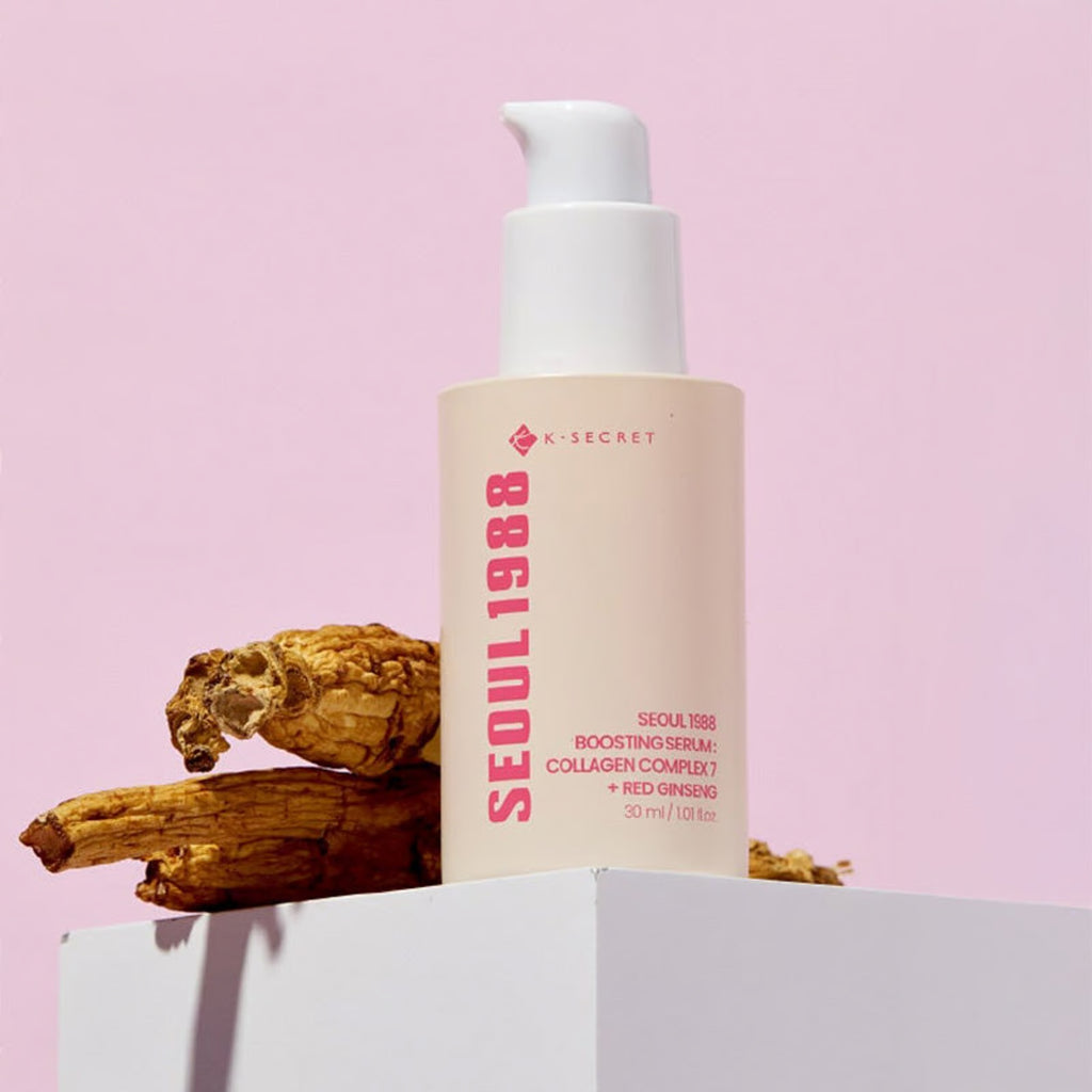K - SECRET, Seoul 1988 Boosting Serum, Collagen Complex 7+ Red Gingseng, 30ml