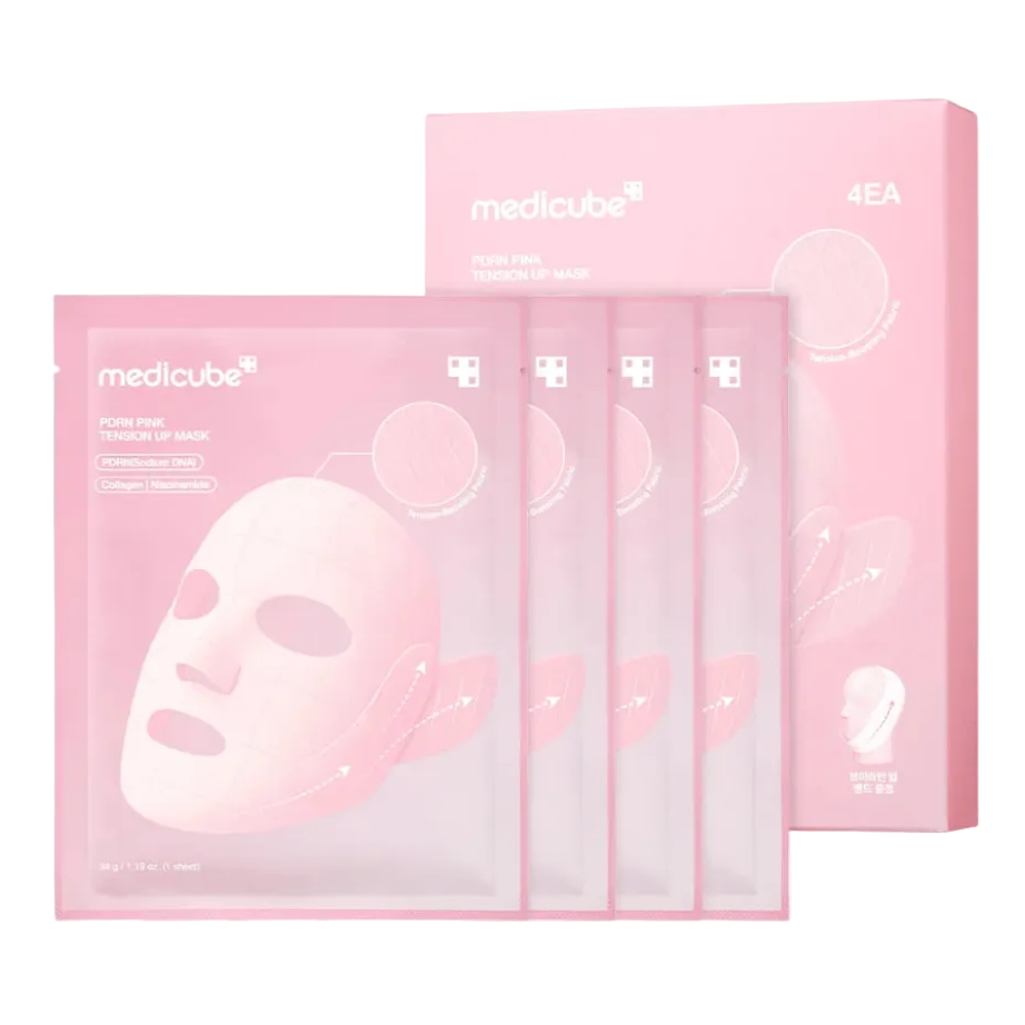 Medicube, PDRN Pink Tension Up Mask, 34g x 4ea