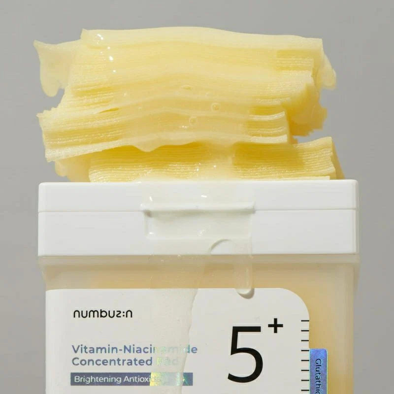 Numbuzin, No.5 Glutathione Vitamin Concentrated Toner Pads, 70 Pads