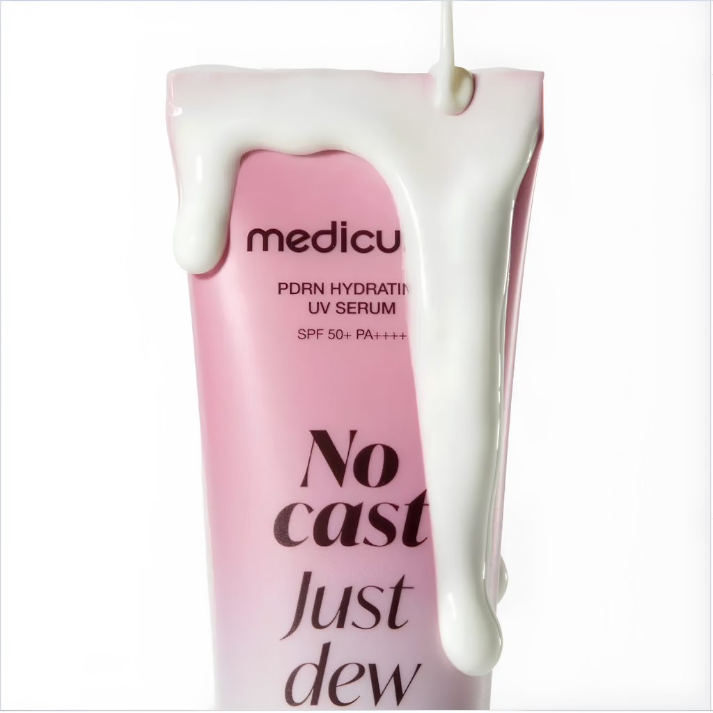 Medicube, No Cast Just Dew, PDRN Hydrating UV Serum, SPF50+, 50ml