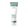Anua Heartleaf + LHA Moisture Feeling Gel in a 120 ml squeeze tube with a white body, sage green top and bottom bands, and a clear cap, shown on a plain white background.
