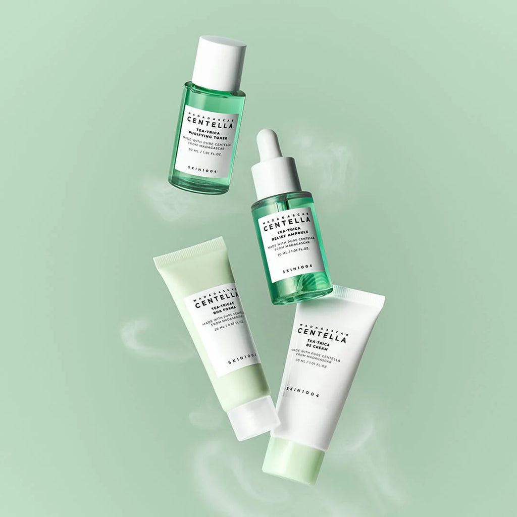 SKIN1004, Madagascar Centella Tea-Trica Travel Kit, 4 Piece Set